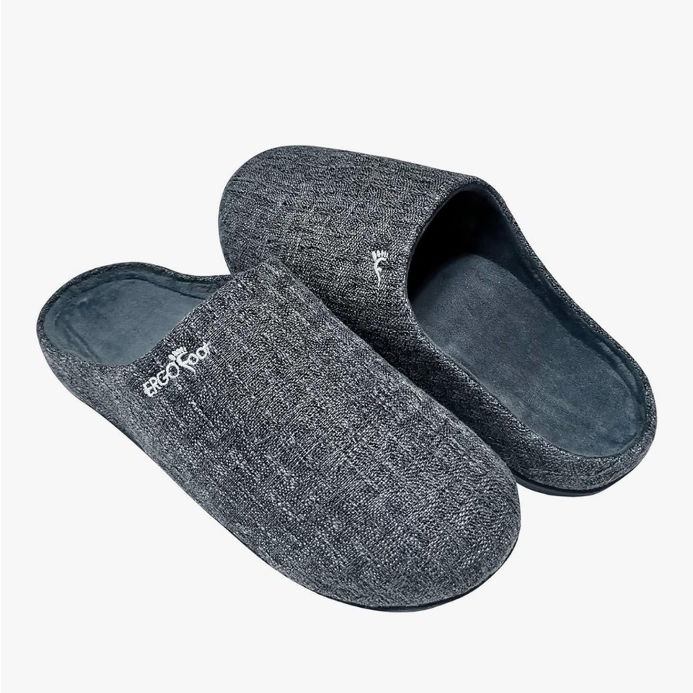 ERGOfoot Orthotic Slippers Arch Support for Plantar Fasciitis Clog House Shoes 6